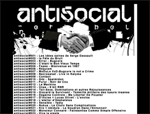 Tablet Screenshot of antisocial.be